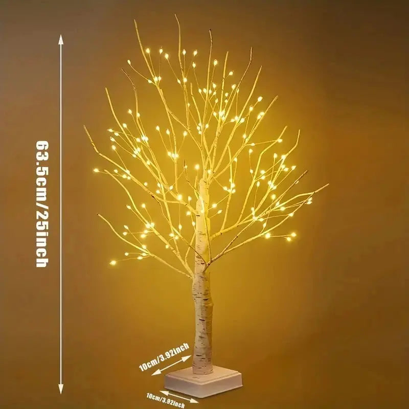 144 LED Birch Tree Light | USB & Battery Powered Holiday Decor SKYNIX