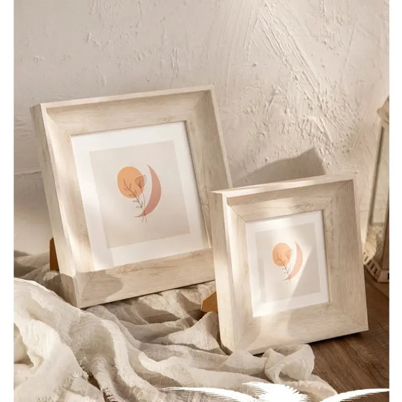 Retro Resin Photo Frame – Square Wall Hanging Picture Frame (5–10 Inch) SKYNIX