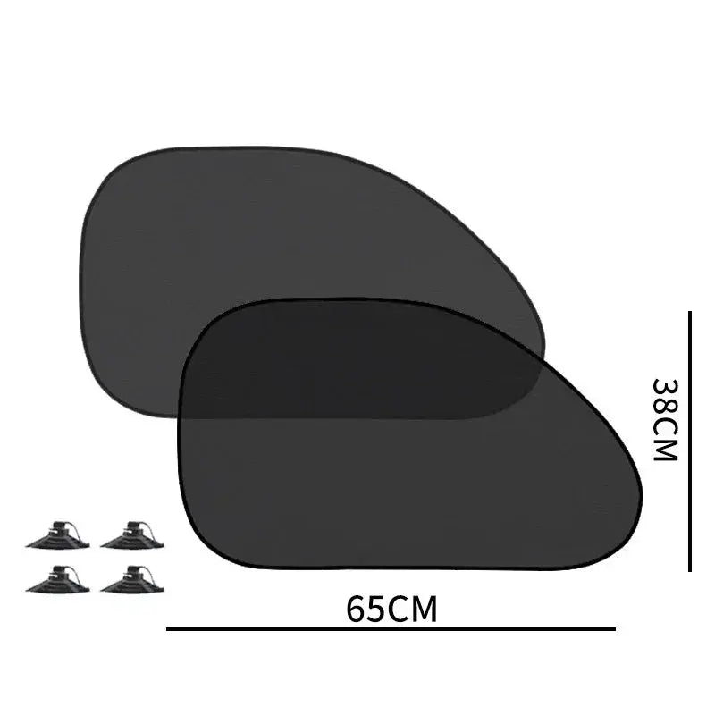 1-5Pcs Universal Car Sunshades Foldable Auto Side Window Rear Windscreen Mesh Sunshade Cover Car Windshield Accessories Exterior SKYNIX