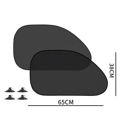 1-5Pcs Universal Car Sunshades Foldable Auto Side Window Rear Windscreen Mesh Sunshade Cover Car Windshield Accessories Exterior SKYNIX