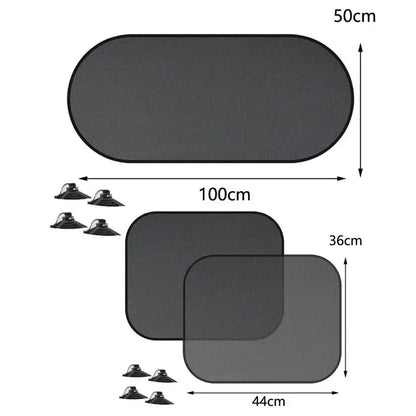 1-5Pcs Universal Car Sunshades Foldable Auto Side Window Rear Windscreen Mesh Sunshade Cover Car Windshield Accessories Exterior SKYNIX