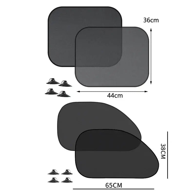 1-5Pcs Universal Car Sunshades Foldable Auto Side Window Rear Windscreen Mesh Sunshade Cover Car Windshield Accessories Exterior SKYNIX