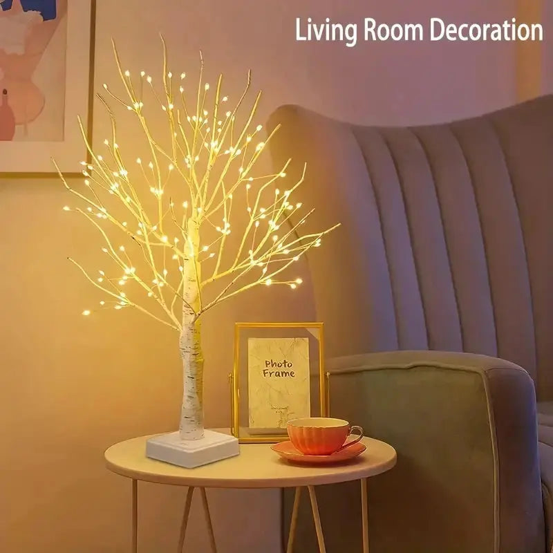 144 LED Birch Tree Light | USB & Battery Powered Holiday Decor SKYNIX