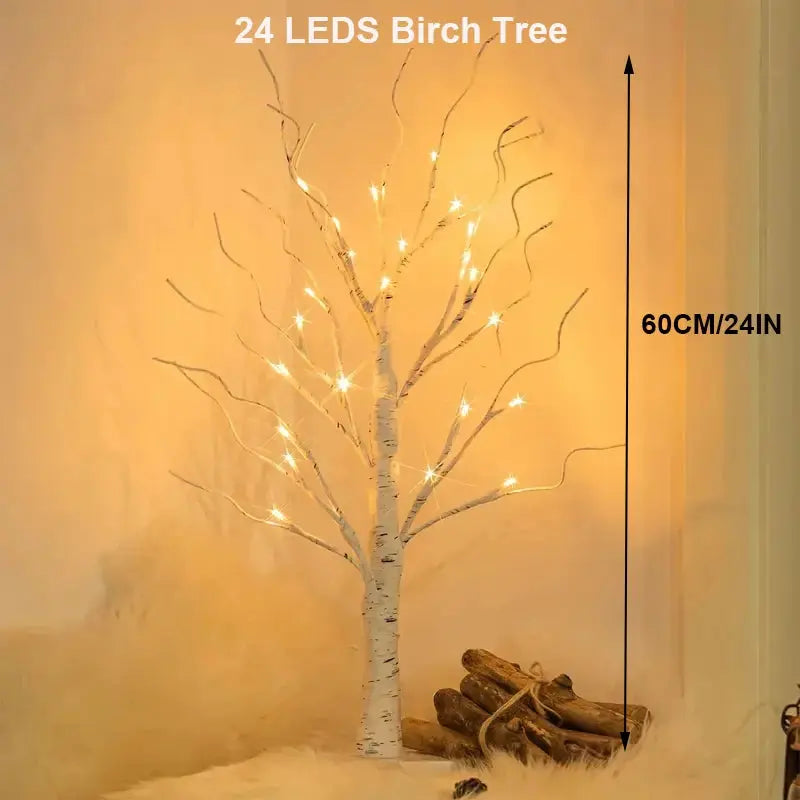 144 LED Birch Tree Light | USB & Battery Powered Holiday Decor SKYNIX