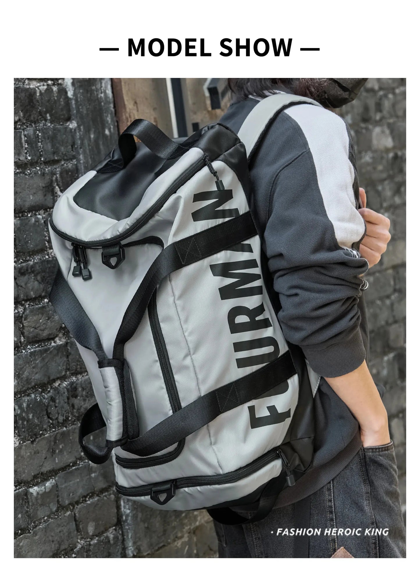 2024 travel duffle bag Oxford Men's Travel Duffle Bag – Waterproof, Durable, Personalized Tote for Sports & Outdoor SKYNIX