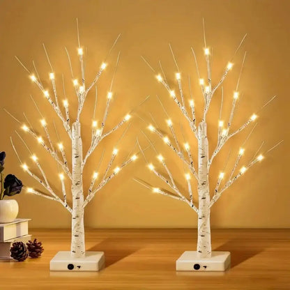 24in USB/Battery Birch Tree Light – Holiday Landscape Decor Lamp SKYNIX