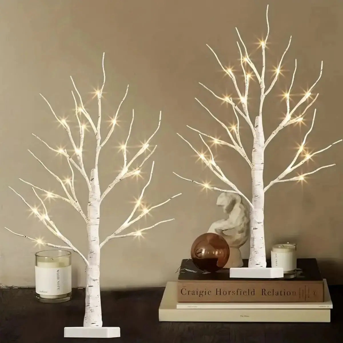 24in USB/Battery Birch Tree Light – Holiday Landscape Decor Lamp SKYNIX