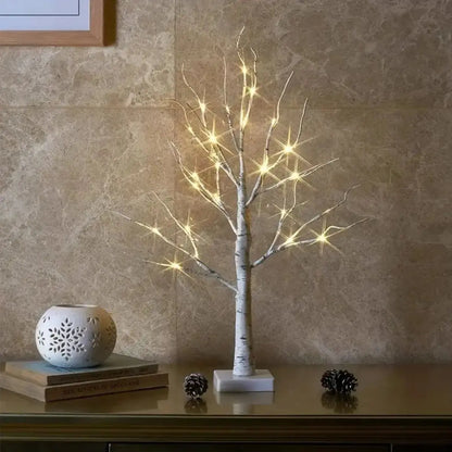 24in USB/Battery Birch Tree Light – Holiday Landscape Decor Lamp SKYNIX