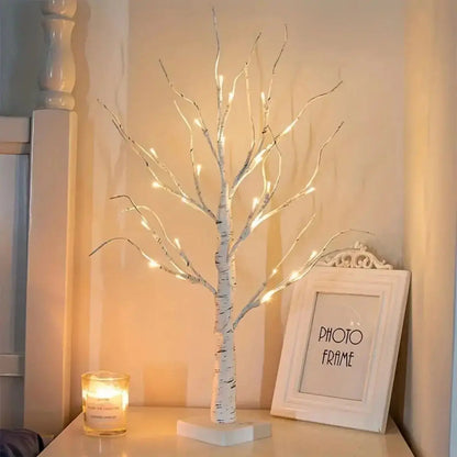 24in USB/Battery Birch Tree Light – Holiday Landscape Decor Lamp SKYNIX