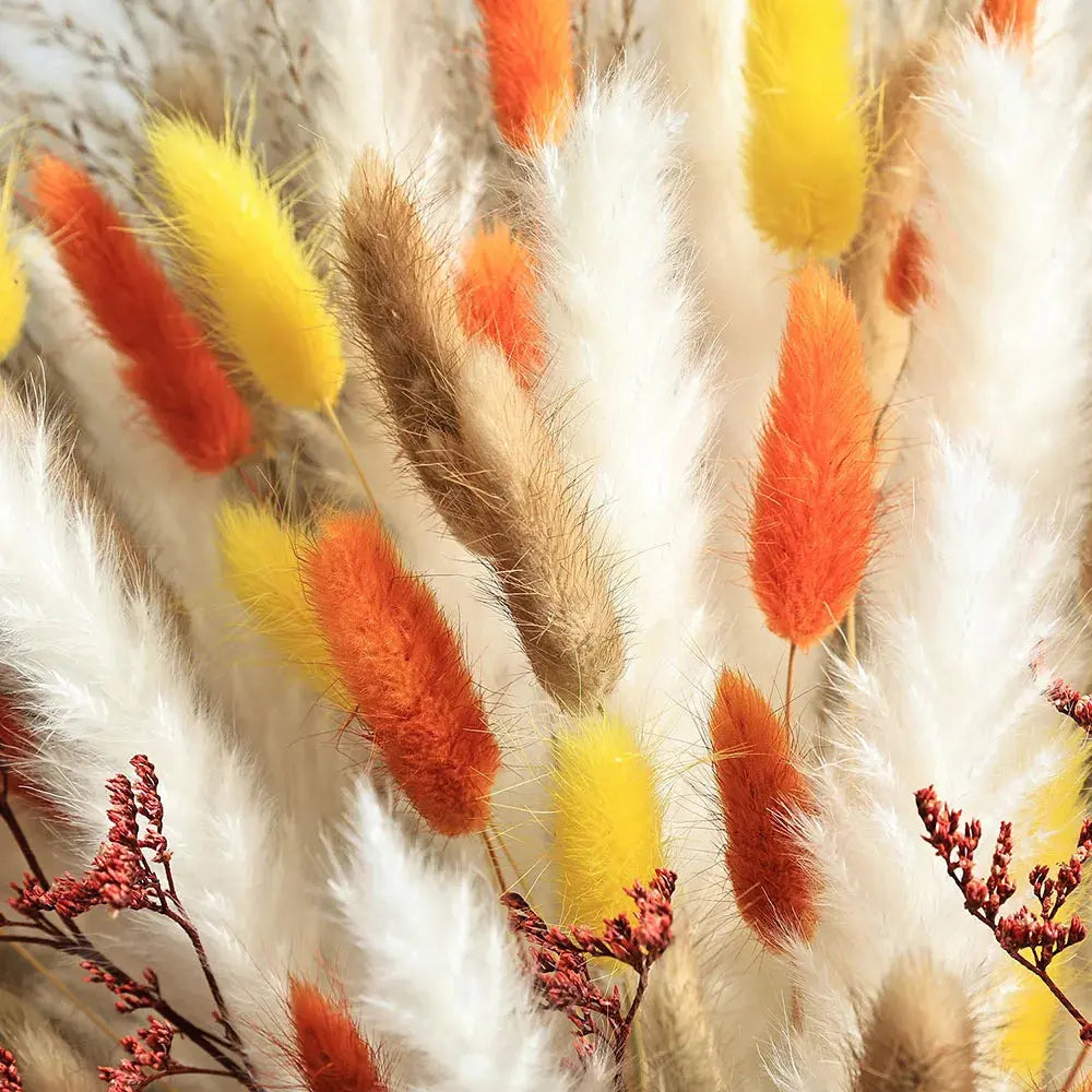 85pcs Natural Pampas Grass Boho Dried Flower Bouquet for Home & Wedding SKYNIX