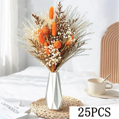 85pcs Natural Pampas Grass Boho Dried Flower Bouquet for Home & Wedding SKYNIX