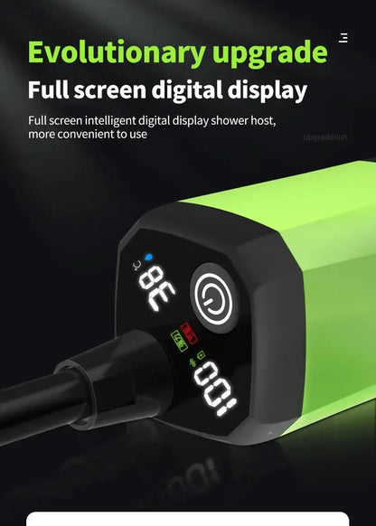 Camping Shower Pump – Outdoor RV Shower Kit with Digital Display & 6000mAh Rechargeable Battery SKYNIX