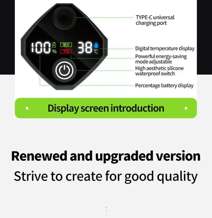 Camping Shower Pump – Outdoor RV Shower Kit with Digital Display & 6000mAh Rechargeable Battery SKYNIX