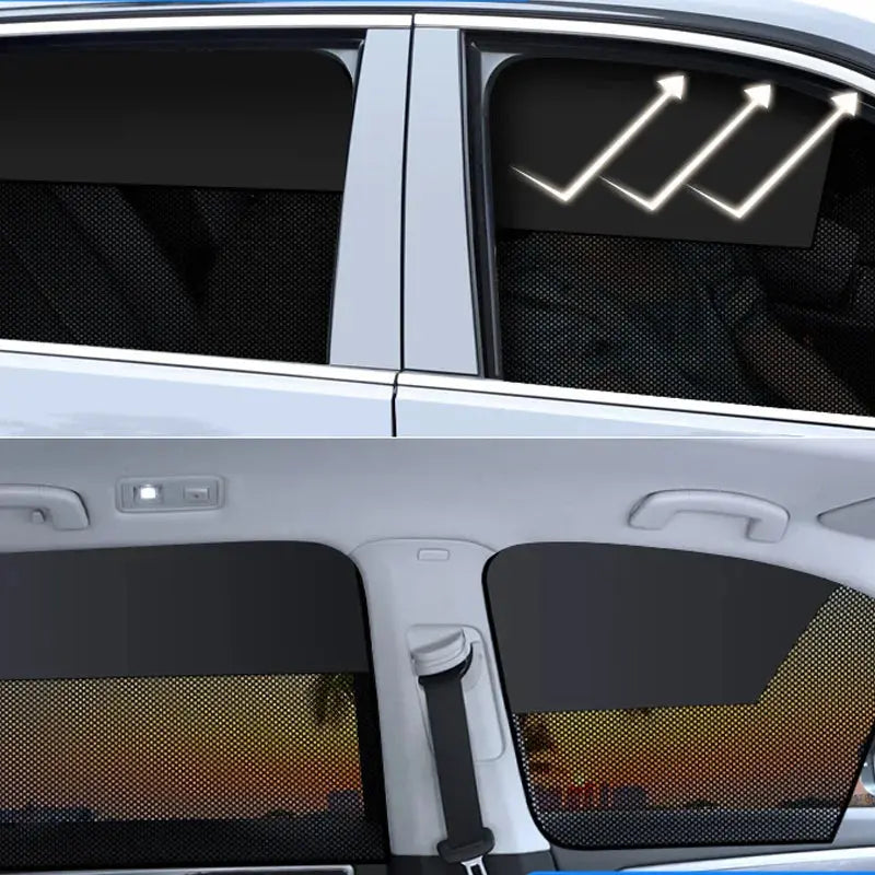 Car Window Sunshade Magnetic CarCurtain For Baby Sun Shade Front RearSide Window Parasol Auto Sun UV Protection SKYNIX