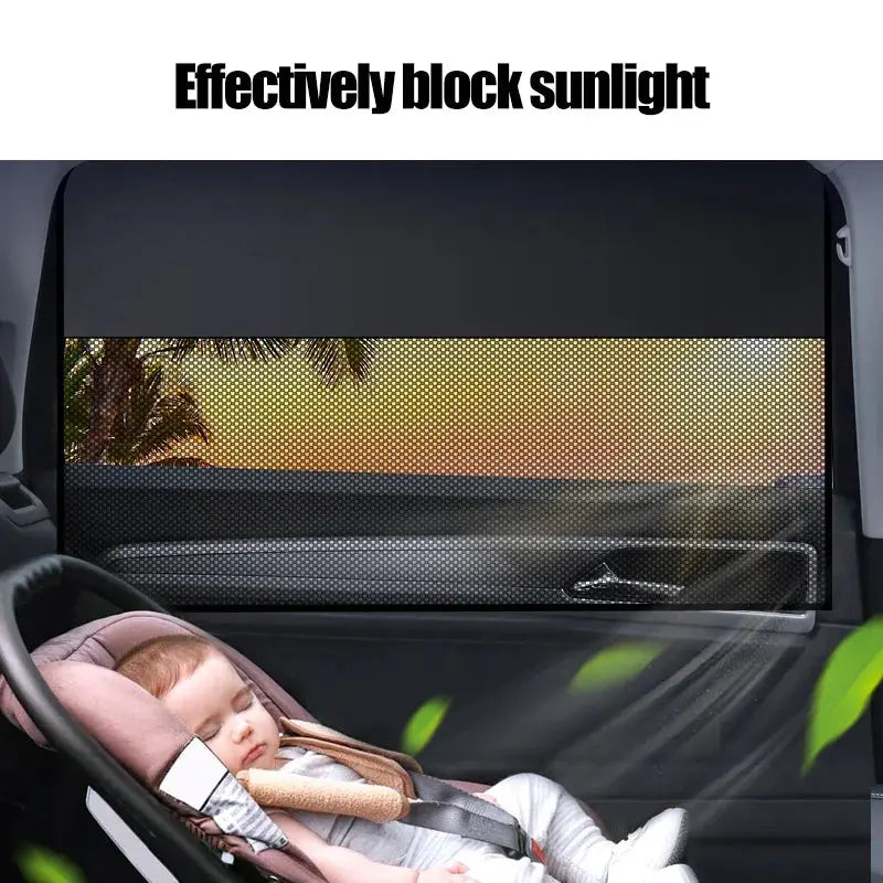 Car Window Sunshade Magnetic CarCurtain For Baby Sun Shade Front RearSide Window Parasol Auto Sun UV Protection SKYNIX