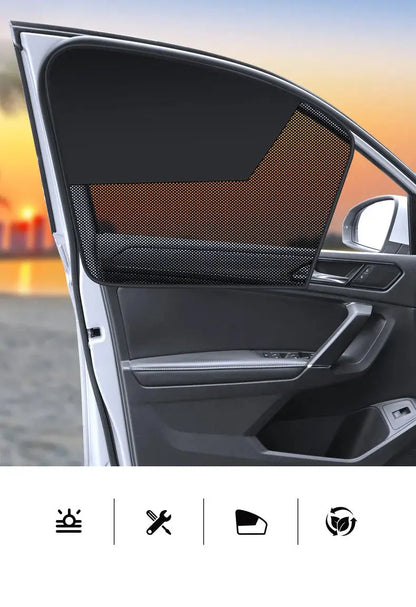 Car Window Sunshade Magnetic CarCurtain For Baby Sun Shade Front RearSide Window Parasol Auto Sun UV Protection SKYNIX