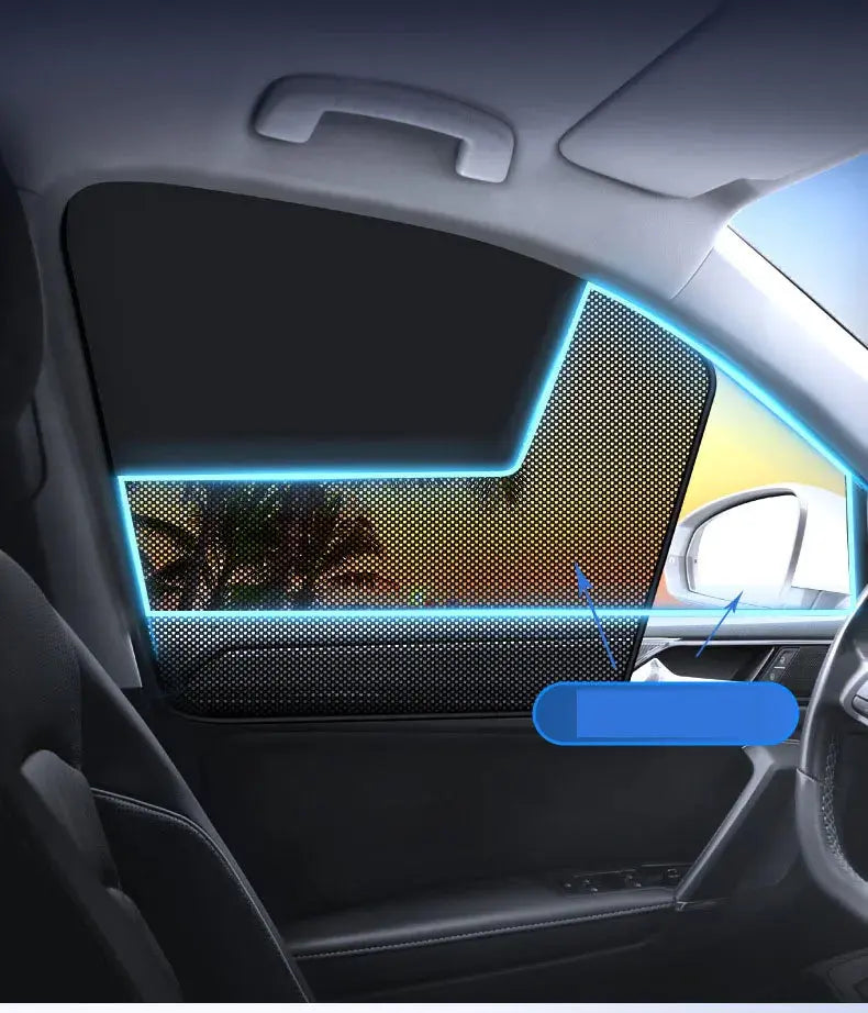 Car Window Sunshade Magnetic CarCurtain For Baby Sun Shade Front RearSide Window Parasol Auto Sun UV Protection SKYNIX