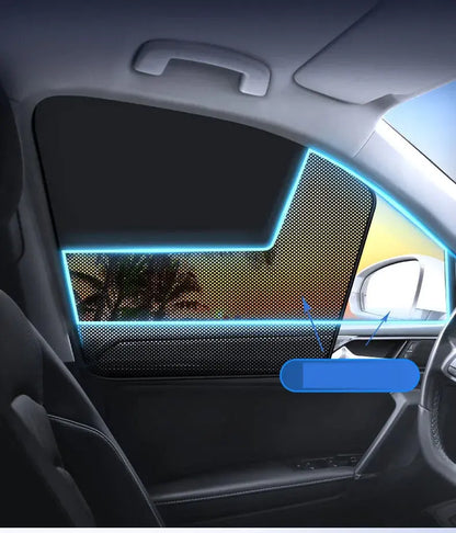 Car Window Sunshade Magnetic CarCurtain For Baby Sun Shade Front RearSide Window Parasol Auto Sun UV Protection SKYNIX