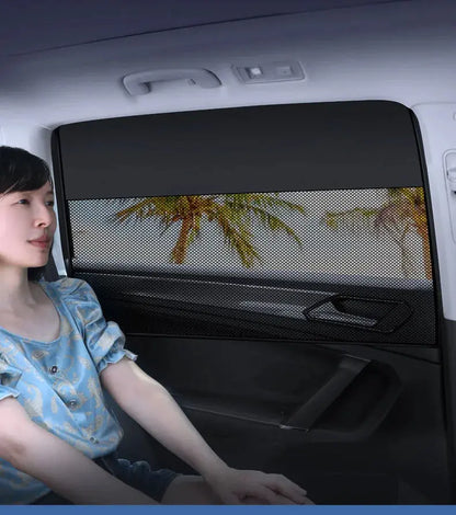 Car Window Sunshade Magnetic CarCurtain For Baby Sun Shade Front RearSide Window Parasol Auto Sun UV Protection SKYNIX