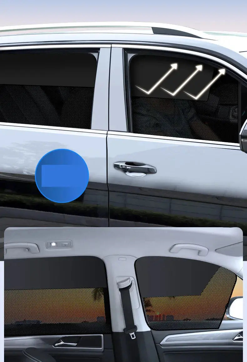 Car Window Sunshade Magnetic CarCurtain For Baby Sun Shade Front RearSide Window Parasol Auto Sun UV Protection SKYNIX