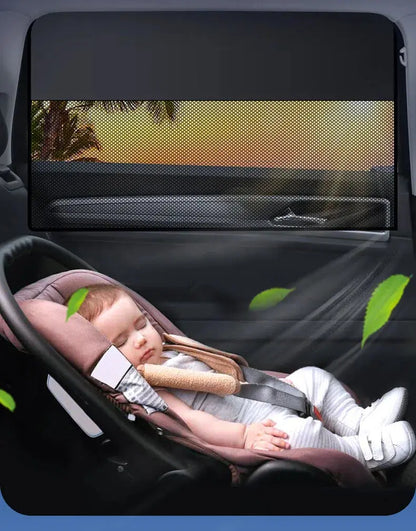 Car Window Sunshade Magnetic CarCurtain For Baby Sun Shade Front RearSide Window Parasol Auto Sun UV Protection SKYNIX