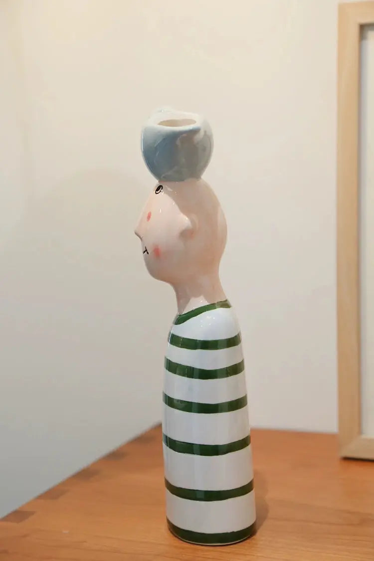 Ceramic Vase for Home Decor – Modern Desktop Flower Pot & Room Decoration SKYNIX