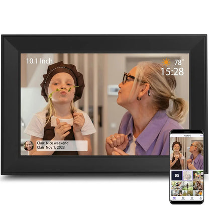 Digital Picture Frame 10.1 Inch 16G WiFi Photo Frame 1280x800 Touch-screen Auto Rotation Photo Sharing Via Uhale APP Xmas Gifts SKYNIX