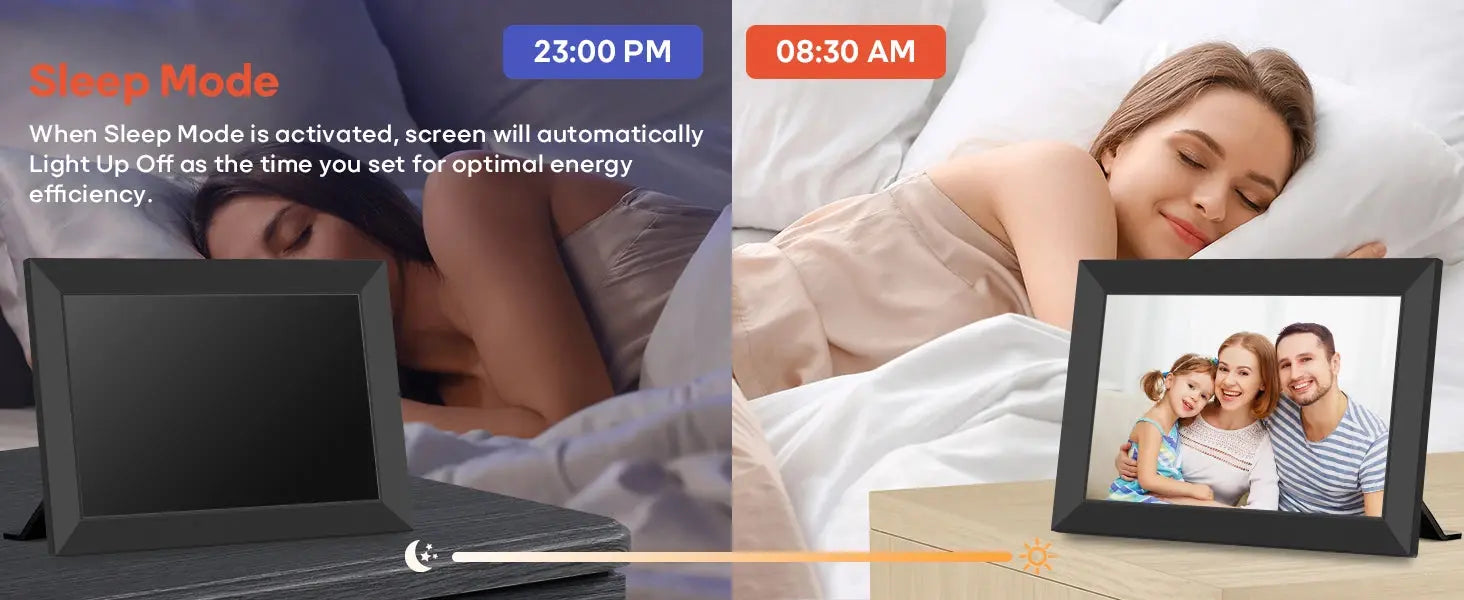 Digital Picture Frame 10.1 Inch 16G WiFi Photo Frame 1280x800 Touch-screen Auto Rotation Photo Sharing Via Uhale APP Xmas Gifts SKYNIX