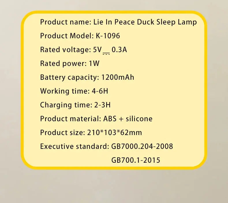Duck LED Night Light – Soft Silicone Rechargeable Bedside Lamp for Kids & Gifts SKYNIX