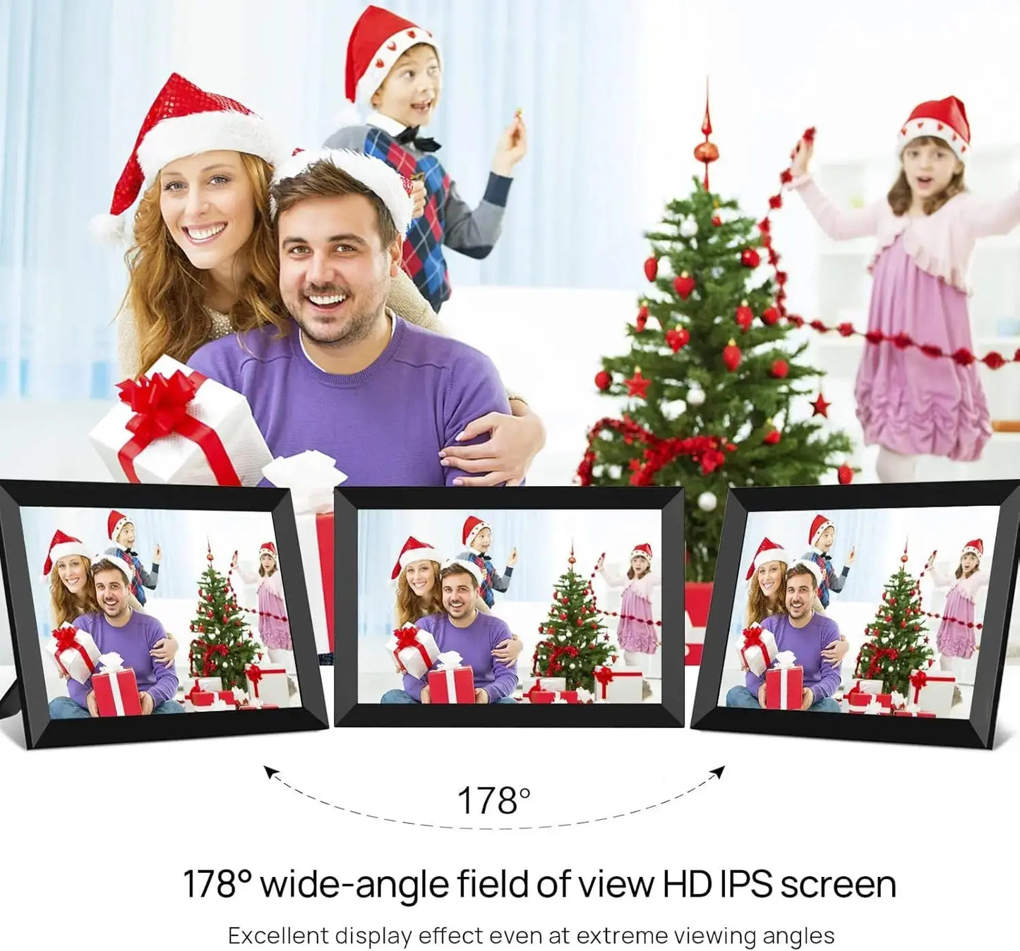 Frameo 10.1" WiFi Digital Photo Frame – 32GB/64GB Storage, Touchscreen, Wall Mountable SKYNIX