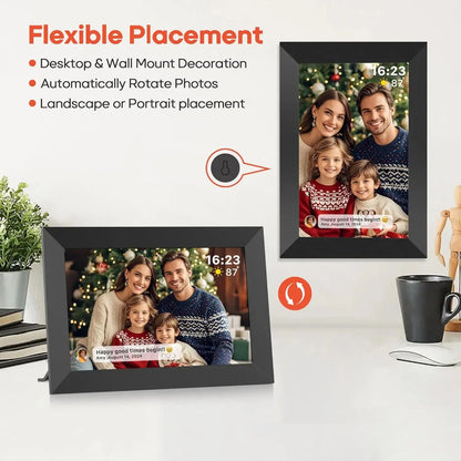 Frameo 10.1" WiFi Digital Photo Frame – 32GB/64GB Storage, Touchscreen, Wall Mountable SKYNIX