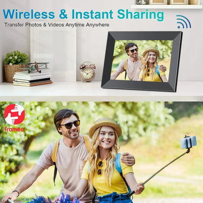 Frameo 10.1" WiFi Digital Photo Frame – 32GB/64GB Storage, Touchscreen, Wall Mountable SKYNIX