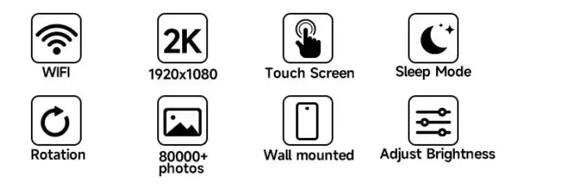 Frameo 10.1" WiFi Digital Photo Frame – 32GB/64GB Storage, Touchscreen, Wall Mountable SKYNIX