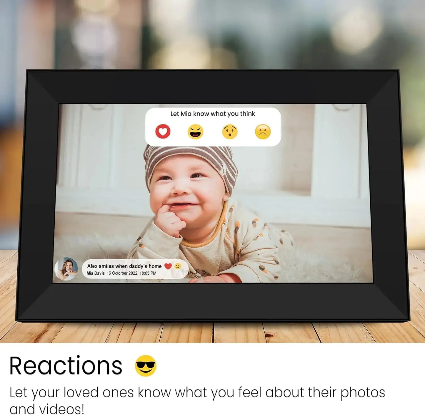 Frameo 10.1" WiFi Digital Photo Frame – 32GB/64GB Storage, Touchscreen, Wall Mountable SKYNIX