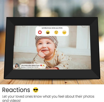 Frameo 10.1" WiFi Digital Photo Frame – 32GB/64GB Storage, Touchscreen, Wall Mountable SKYNIX