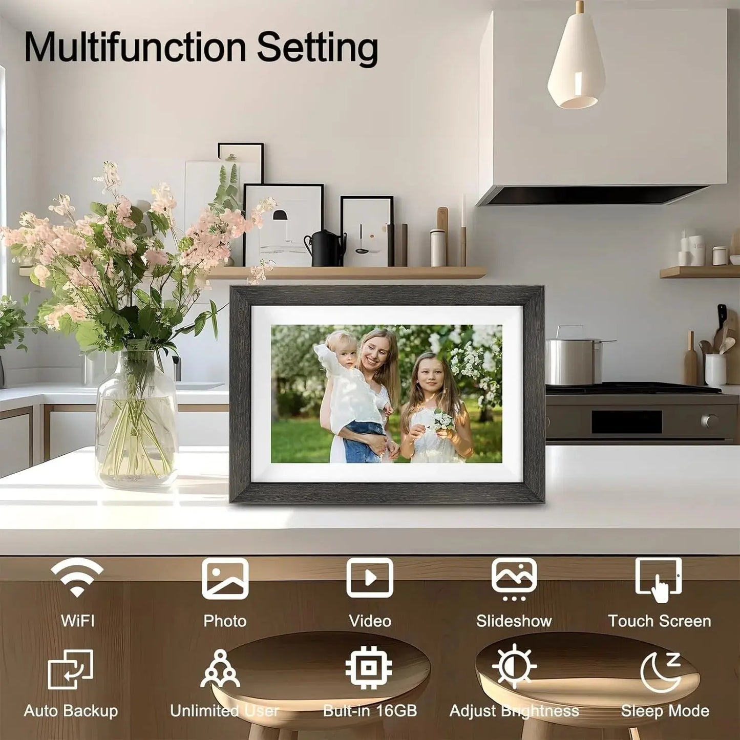 Frameo 10.1" WiFi Smart Digital Photo Frame SKYNIX