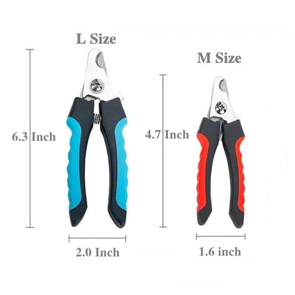 Professional Pet Nail Clipper with Safety Guard – Stainless Steel Grooming Scissors for Cats & Dogs, Safe Claw Care Tool