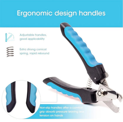 Professional Pet Nail Clipper with Safety Guard – Stainless Steel Grooming Scissors for Cats & Dogs, Safe Claw Care Tool