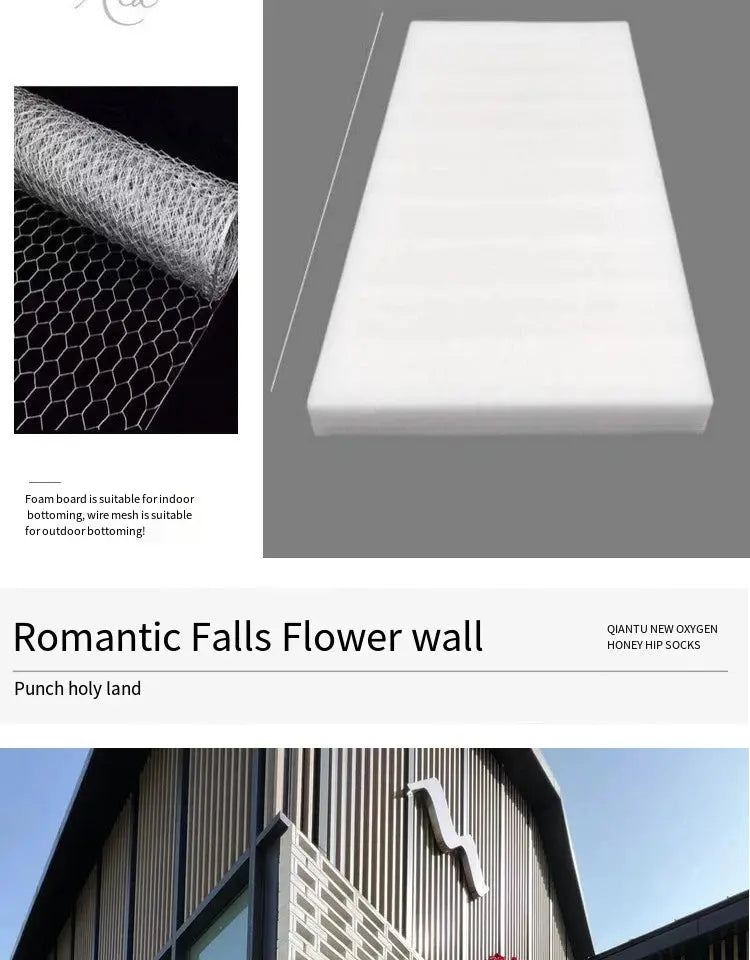 Large Red Rose Waterfall Artificial Flowers – DIY Wedding Backdrop & Event Decor Display SKYNIX