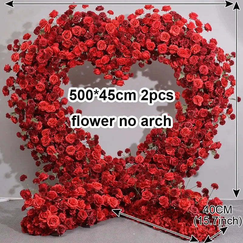 Large Red Rose Waterfall Artificial Flowers – DIY Wedding Backdrop & Event Decor Display SKYNIX