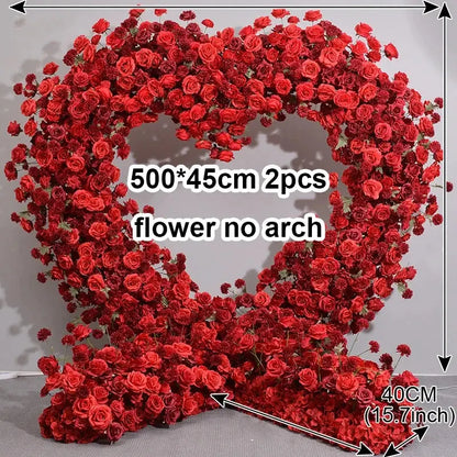 Large Red Rose Waterfall Artificial Flowers – DIY Wedding Backdrop & Event Decor Display SKYNIX
