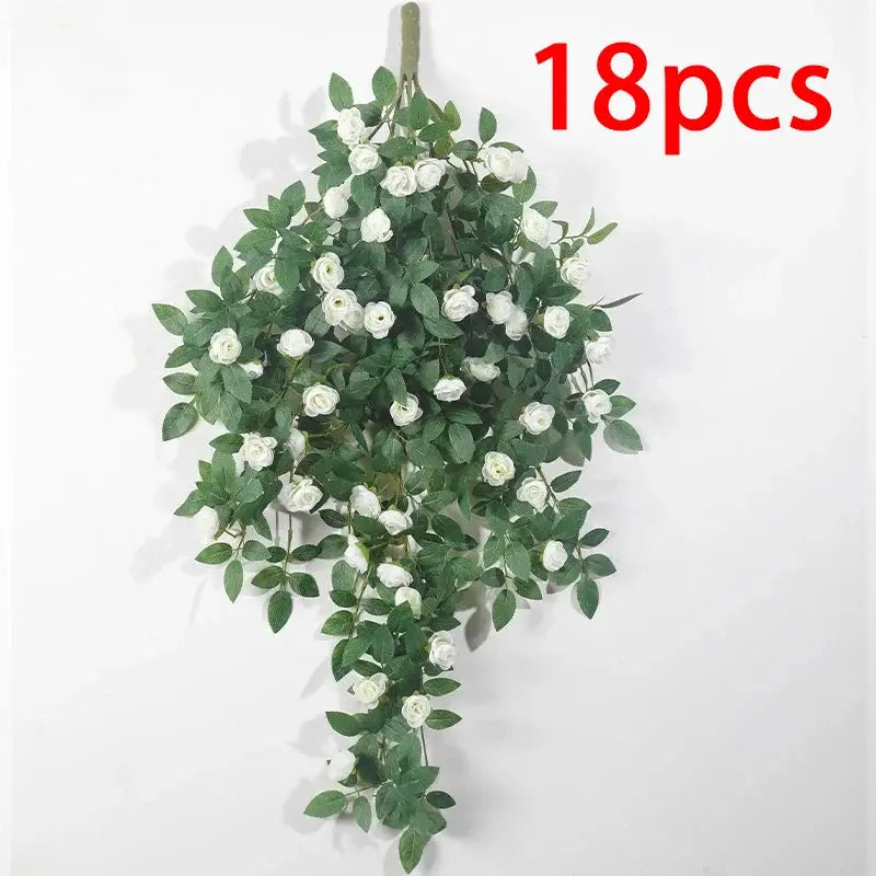 Large Red Rose Waterfall Artificial Flowers – DIY Wedding Backdrop & Event Decor Display SKYNIX