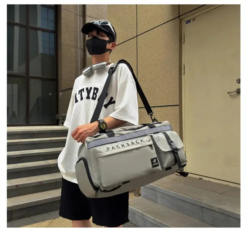 Multifunctional Fashion Travel Duffel Bag – Lightweight Carry-On Backpack for Short Trips & Sports SKYNIX