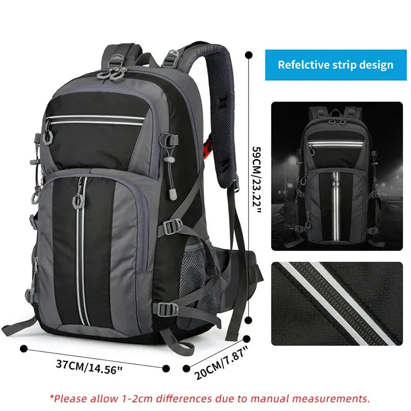 Outdoor backpack Travel Backpack – Reflective Laptop School Bag for Hiking, Trekking, and Daily Use SKYNIX