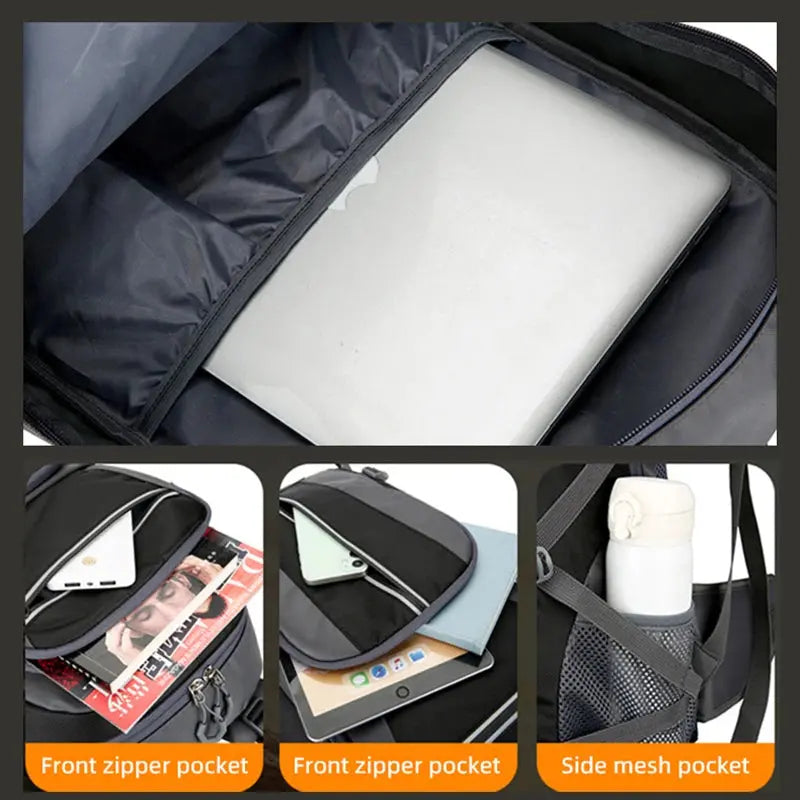 Outdoor backpack Travel Backpack – Reflective Laptop School Bag for Hiking, Trekking, and Daily Use SKYNIX