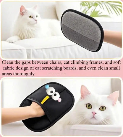 Pet Hair Remover Glove & Scraper – Cat & Dog Grooming Brush for Furniture & Clothing SKYNIX