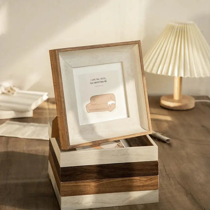 Retro Resin Photo Frame – Square Wall Hanging Picture Frame (5–10 Inch) SKYNIX