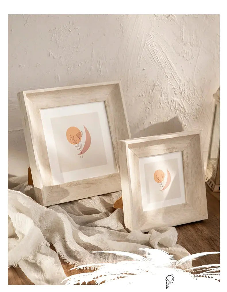 Retro Resin Photo Frame – Square Wall Hanging Picture Frame (5–10 Inch) SKYNIX