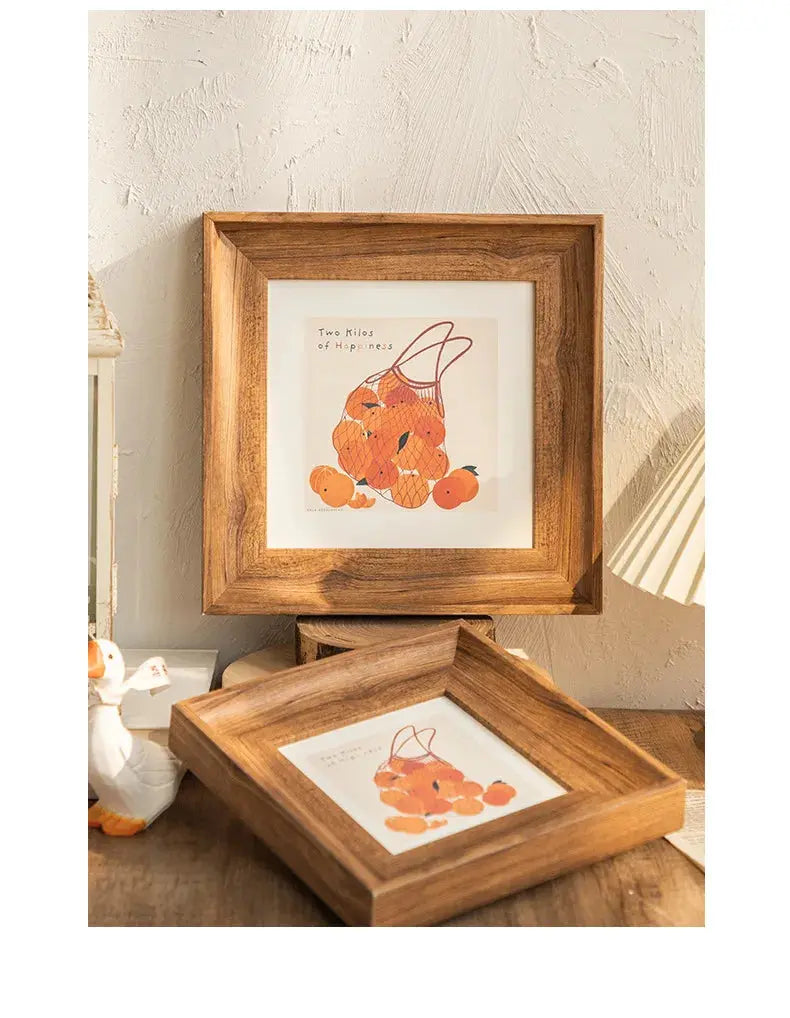 Retro Resin Photo Frame – Square Wall Hanging Picture Frame (5–10 Inch) SKYNIX