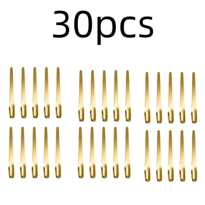 RVS Thee- en Espressolepel - Platte koffieroerder, dessertlepel en barmixlepel